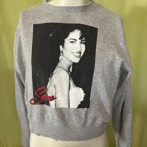 Selena Women's Gray Sweater Size Large Cotton Polyester